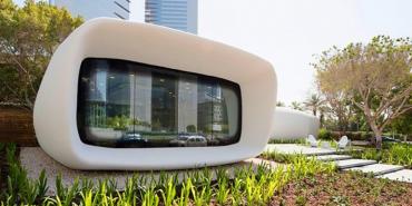 Así son las oficinas que fabricaron en Dubái con una impresora 3D 