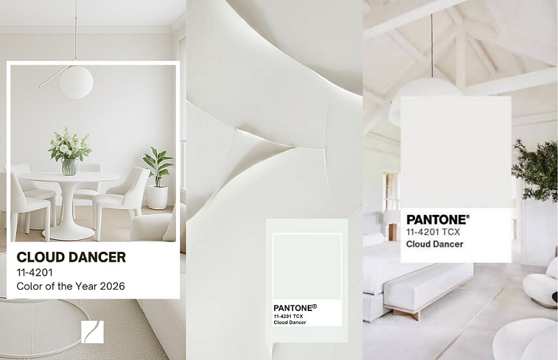 Cloud Dancer color Pantone 2026