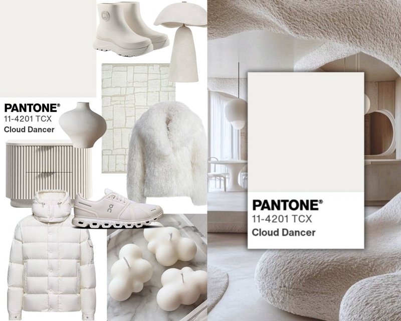 Cloud Dance color pantone 2026 ropa