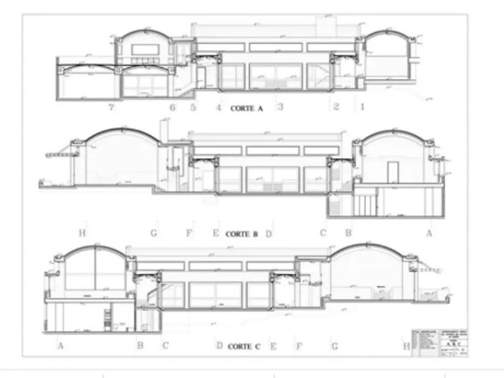 Planos casa vicepresidencial, Bogotá. Foto: Fundación Rogelio Salmona